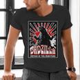 Vintage Dadzilla Father Of The Monsters Fathers Day Men's V-Neck T-Shirt