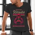 Vintage Gaming Rituals Retro Gamer Nostalgia Vintage Games Men's V-Neck T-Shirt