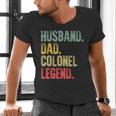 Vintage Husband Dad Colonel Legend Retro T-Shirt Men's V-Neck T-Shirt Vintage Husband Dad Colonel Legend Retro T-Shirt Men's V-Neck T-Shirt