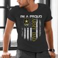 Vintage I'm A Proud Army Dad With American Flag Men's V-Neck T-Shirt
