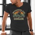 Vintage Motocross Dad Just Like A Normal Dad Only Cooler Men's V-Neck T-Shirt