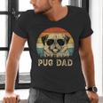 Vintage Pug Dad Dog Lovers Father's Day Tee Men's V-Neck T-Shirt
