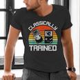 Vintage Retro Classically Trained Video Game 90s Nostalgia Men's V-Neck T-Shirt Vintage Retro Classically Trained Video Game 90s Nostalgia Men's V-Neck T-Shirt