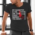 Volleyball Mom Dad Parent Shirt Daughter Player Men's V-Neck T-Shirt Volleyball Mom Dad Parent Shirt Daughter Player Men's V-Neck T-Shirt