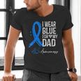 I Wear Blue For My Dad Shirt ALS Awareness Tshirt Men's V-Neck T-Shirt