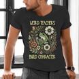 Weird Teachers Build Character Frog Reading Book Librarian Men's V-Neck T-Shirt