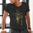 Welder Christian Cross Weld Welding Dad Jesus Lover Men's V-Neck T-Shirt