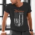 Welder Dad Like A Normal Dad Only Cooler USA Flag Welding Men's V-Neck T-Shirt