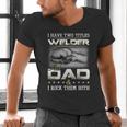 Welder Dad Quote Father Welding Humor Daddy Men's V-Neck T-Shirt