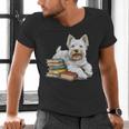 West Highland Terrier Books Dog Breed Westie For Men Women Kids Men's V-Neck T-Shirt West Highland Terrier Books Dog Breed Westie For Men Women Kids Men's V-Neck T-Shirt