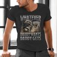 Whatever Daddy Wants Daddy Gets Raccoon Alpha Meme Men's V-Neck T-Shirt
