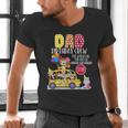 The Wheels On The Bus Dad Birthday Crew Party Toddler Kids Men's V-Neck T-Shirt