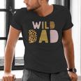 Wild Wild Dad Two Wild Birthday Outfit Zoo Birthday Animal Men's V-Neck T-Shirt