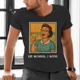 I Wine Housewife Retro Nostalgia Classic 1950s Vintage Humor Men's V-Neck T-Shirt I Wine Housewife Retro Nostalgia Classic 1950s Vintage Humor Men's V-Neck T-Shirt