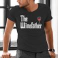 The Winefather Red Wine Tasting Fathers Day Dad Men's V-Neck T-Shirt