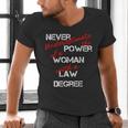 Woman Law Degree Graduation Diploma Party Men's V-Neck T-Shirt