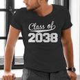 Women's Class Of 2038 Kid Adult Future Year Kindergarten Graduation Men's V-Neck T-Shirt