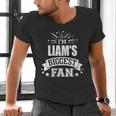 Women's Liam Personalized Name Sports Fan Birthday Graduation Men's V-Neck T-Shirt