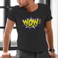 WowShirt WOW Dad Mom Men Women Boys Girls Tee Men's V-Neck T-Shirt