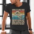 Wrestling Dad Wrestler Wrestling Wrestle Father's Day Men's V-Neck T-Shirt
