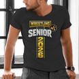 Wrestling Senior Night Senior 2026 Faith Cross Graduation Men's V-Neck T-Shirt