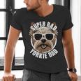 Yorkie Dad Father’s Day Yorkshire Terrier Dog Dad Men's V-Neck T-Shirt Yorkie Dad Father’s Day Yorkshire Terrier Dog Dad Men's V-Neck T-Shirt