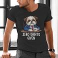 Zero Shihts Given Shih Tzu Dad Shih Tzu Mom Shih Tzu Men's V-Neck T-Shirt