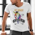 1ST GRADE NAILED IT UNICORN DABBING GRADUATION T-SHIRT Men's V-Neck T-Shirt