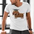 2018 Dog Graduation Shirt Dachshund Graduation For Men Women Kids Men's V-Neck T-Shirt