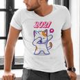 2021 Kindergarden Graduation Celebration Dapping Cat For Men Women Kids Men's V-Neck T-Shirt