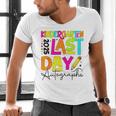 2025 Last Day Of School Autograph Kindergarten Graduation Men's V-Neck T-Shirt