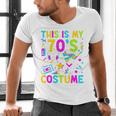 This Is My 70's Costume Nostalgia Mixtape Era 1970s Party Premium Tri-Blend Men's V-Neck T-Shirt