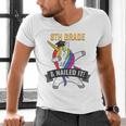 8TH GRADE NAILED IT UNICORN DABBING GRADUATION T-SHIRT Men's V-Neck T-Shirt
