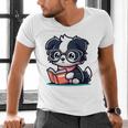 Adorable Book Lover Border Collie With Reading Glasses Cute Raglan Baseball Tee Men's V-Neck T-Shirt Adorable Book Lover Border Collie With Reading Glasses Cute Raglan Baseball Tee Men's V-Neck T-Shirt