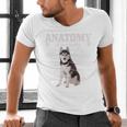 Anatomy Of A Siberian Husky Cute Dog Husky Mom Dad Men's V-Neck T-Shirt