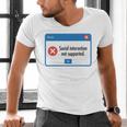Anti Social Introvert Social Interaction Not Supported Men's V-Neck T-Shirt