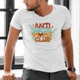Antisocial Moms Club Introvert Mom Mothers Introverted Retro Men's V-Neck T-Shirt
