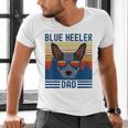 Australian Cattle Dog Blue Heeler Dad Men's V-Neck T-Shirt Australian Cattle Dog Blue Heeler Dad Men's V-Neck T-Shirt
