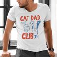 ON Back Cat Dad Club Life Is Better With Cats Father's Day Men's V-Neck T-Shirt ON Back Cat Dad Club Life Is Better With Cats Father's Day Men's V-Neck T-Shirt
