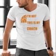 Basketball Not Yelling This Is My Basketball Coach Dad Men's V-Neck T-Shirt Basketball Not Yelling This Is My Basketball Coach Dad Men's V-Neck T-Shirt