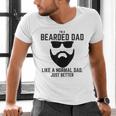 Bearded Dad Beard Humor Superhero Men's V-Neck T-Shirt