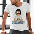 Bob's Burgers Gene Dad Portrait Men's V-Neck T-Shirt