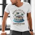 Books Helping Introvert Avoid Conversation Men's V-Neck T-Shirt