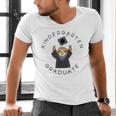 Boys Girls Kindergarten Graduate Sloth Graduation Cap Men's V-Neck T-Shirt