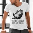 Cat Father I Am But Skin And Bones Cat Dad Meme Humor Men's V-Neck T-Shirt