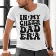 In My Cheer Dad Era Cheerleader Dad Sports Groovy Men's V-Neck T-Shirt