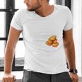 Chicken Nugget Saying Introvert Nuggie Foodie Food Men's V-Neck T-Shirt