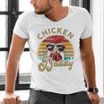 Chicken-Shirt Rooster Daddy Vintage Farmer Dad Father Men's V-Neck T-Shirt