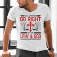 Christian Lawyer Attorney Law Student Graduation Exam Men's V-Neck T-Shirt