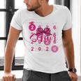 Class Of 2026 Senior Coquette Pink Bow Graduation Family Premium Tri-Blend Men's V-Neck T-Shirt